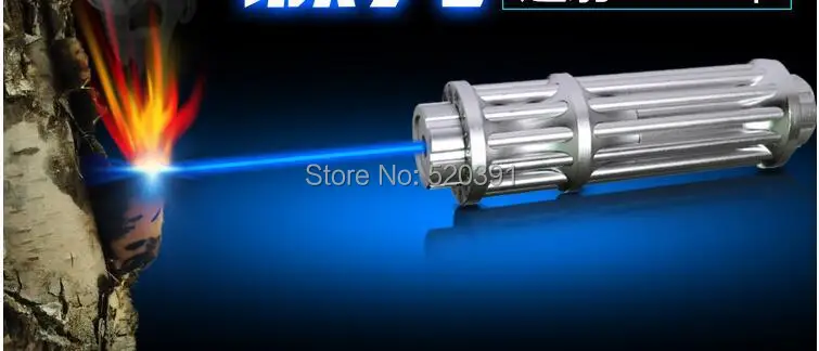 

HOT Most Powerful Military 450nm 500w 500000m Blue Laser Pointer Flashlight Light Burn Match Candle Lit Cigarette Wicked Hunting