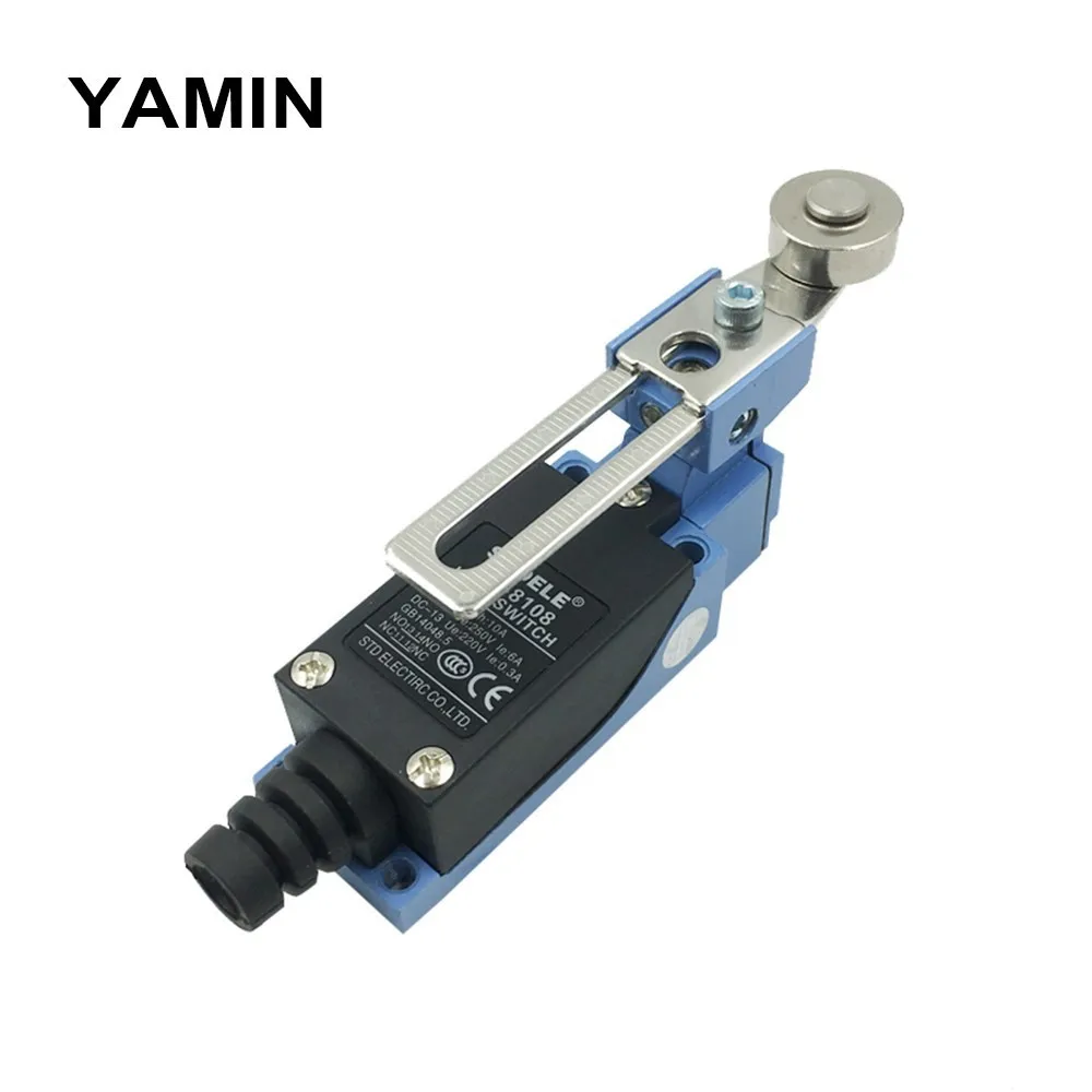 

Limit Switch ME-8108 TZ-8108 AZ-8108 Steel Wheel Type Stroke Switches 10A 250V adjustable handle contact roller