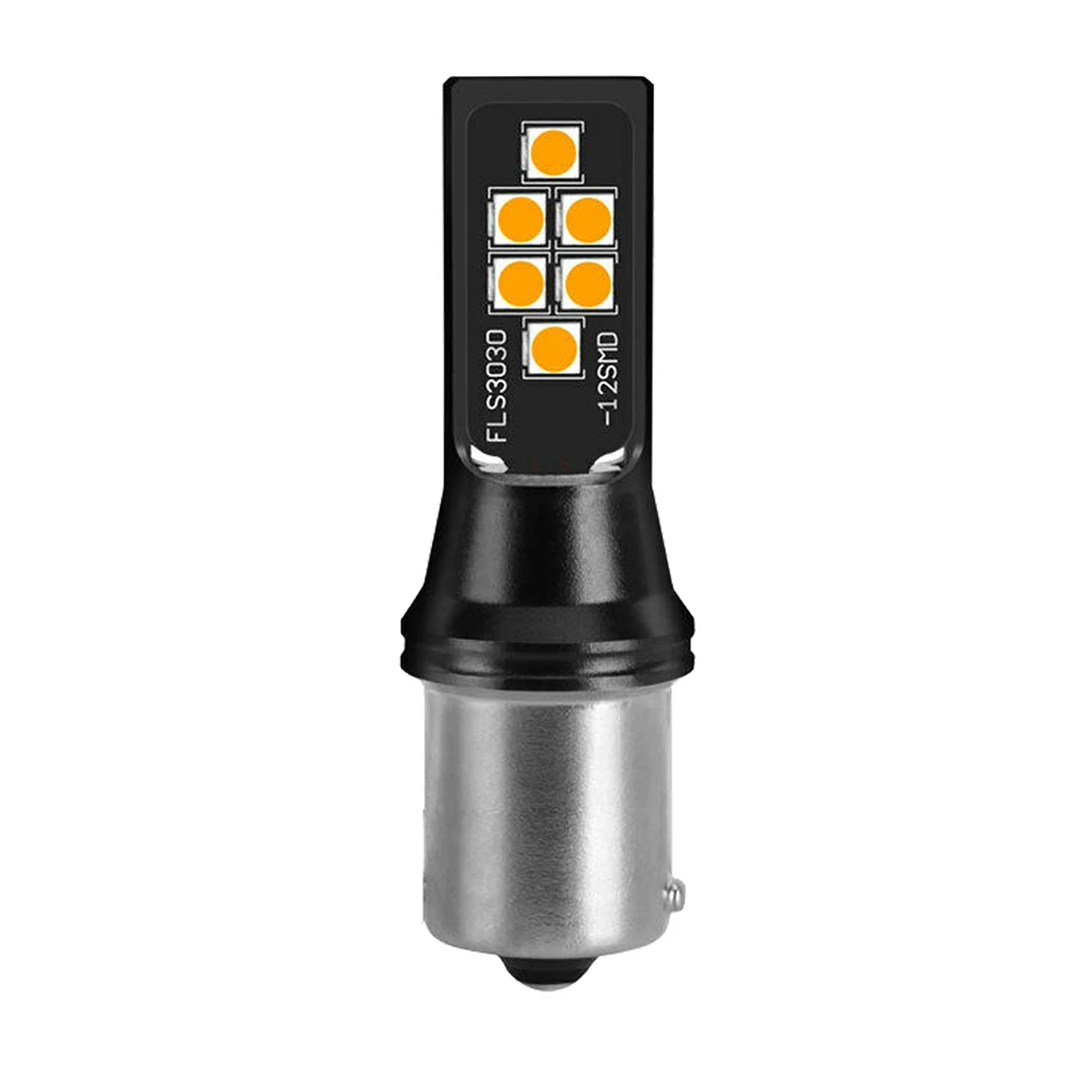 12V LED Lights Signal Lamp 3030 DRL Turn 12SMD Yellow Auto 2pcs Car Reverse Bulbs | Автомобили и мотоциклы