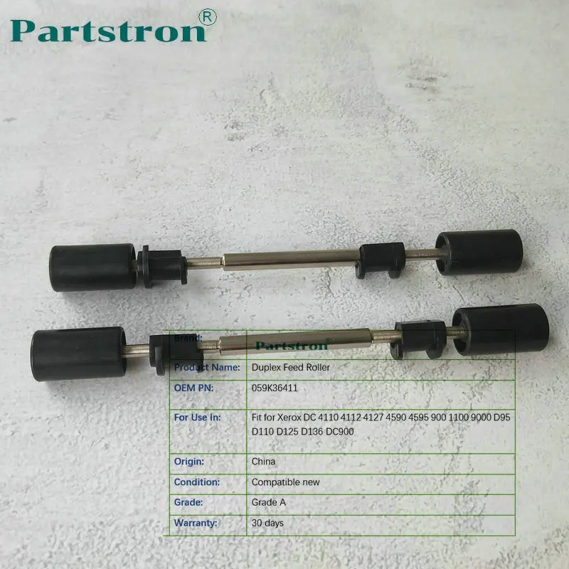 2Pcs Partstron Duplex Feed Roller 059K36411 Fit For Xerox 9000 1100 4110 4112 4127 4595 4590 D95 D110 D125 D136 DC900 | Компьютеры и