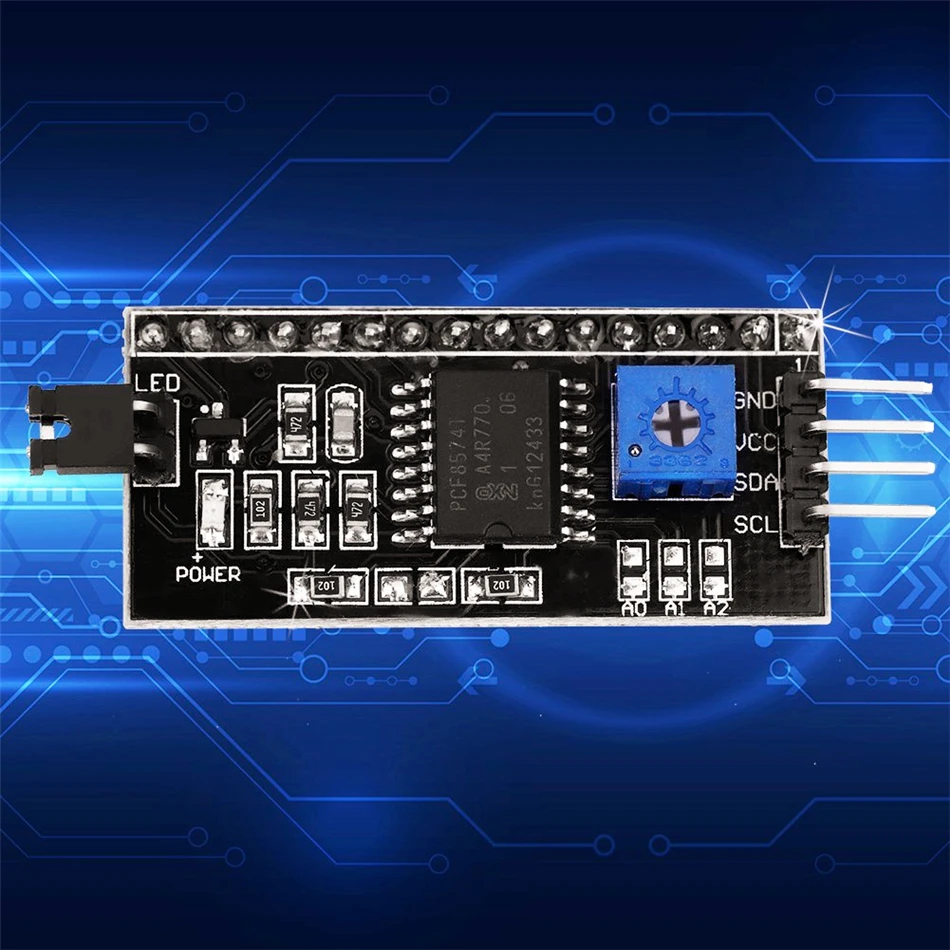 Плата адаптера LCD1602 плата интерфейса IIC/I2C 5 В модуль преобразователя IIC I2C TWI для