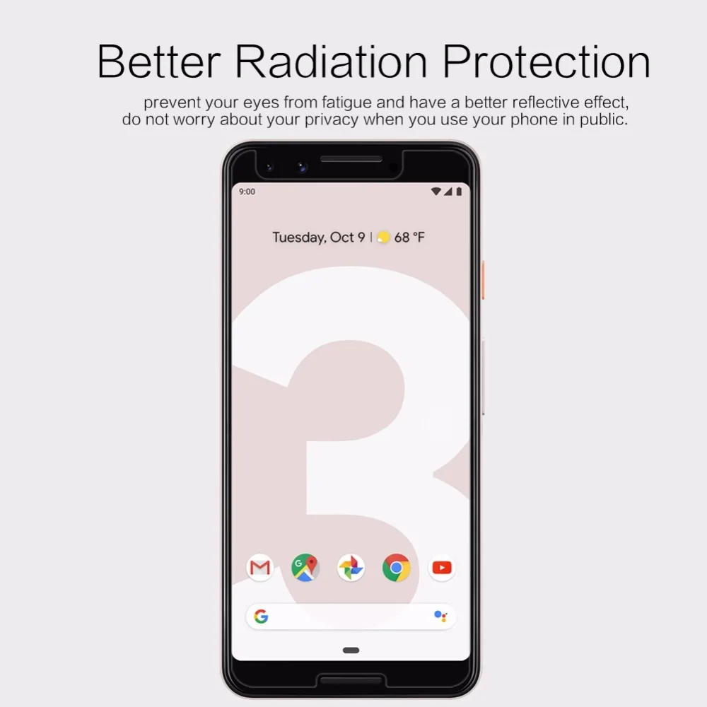 Протектор экрана для Google Pixel 3 NILLKIN Антибликовая матовая ПЭТ Защитная пленка XL |