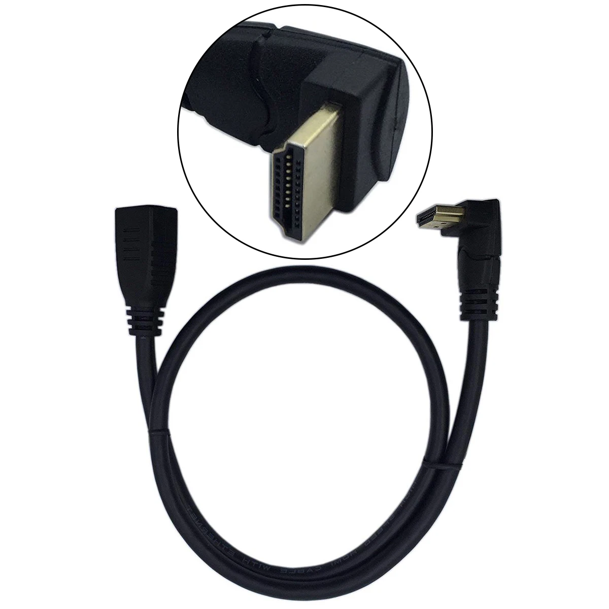 Hdmi Female To Male Up Angle Extension Cable Tv Lead 2.0 High Speed Ethernet 3D Full Hd 1080P - Support All Devices 15Cm | Электроника