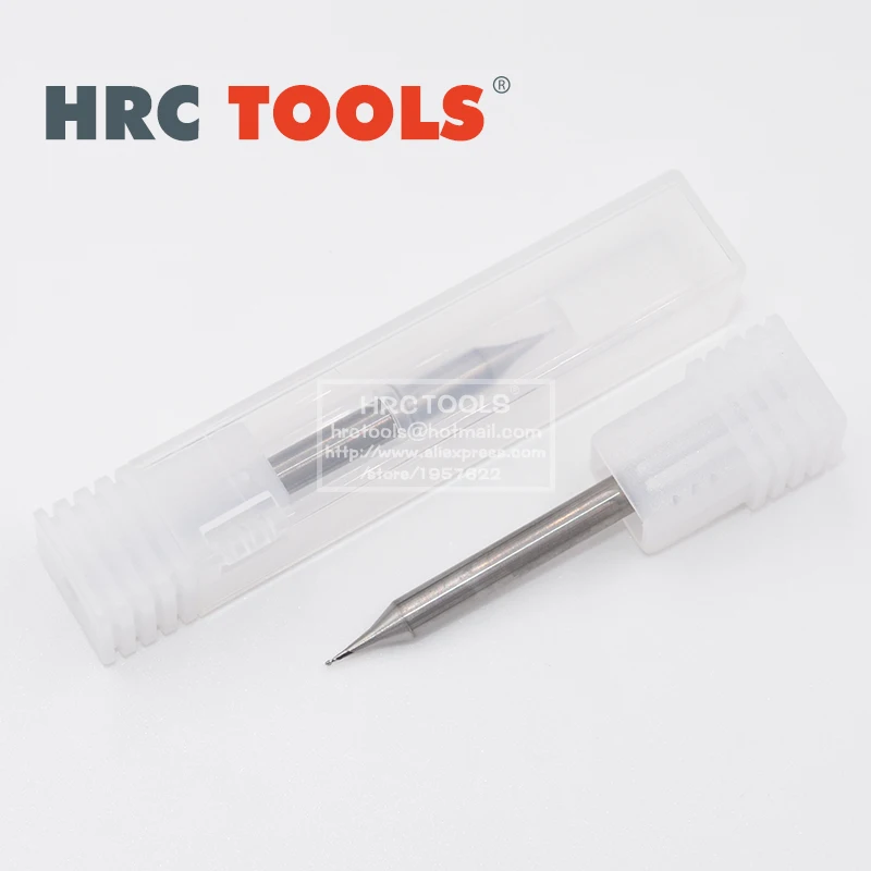 V8 R0.15mm HRC55 карбида вольфрама с покрытием алюминий Micro сферическим концом для