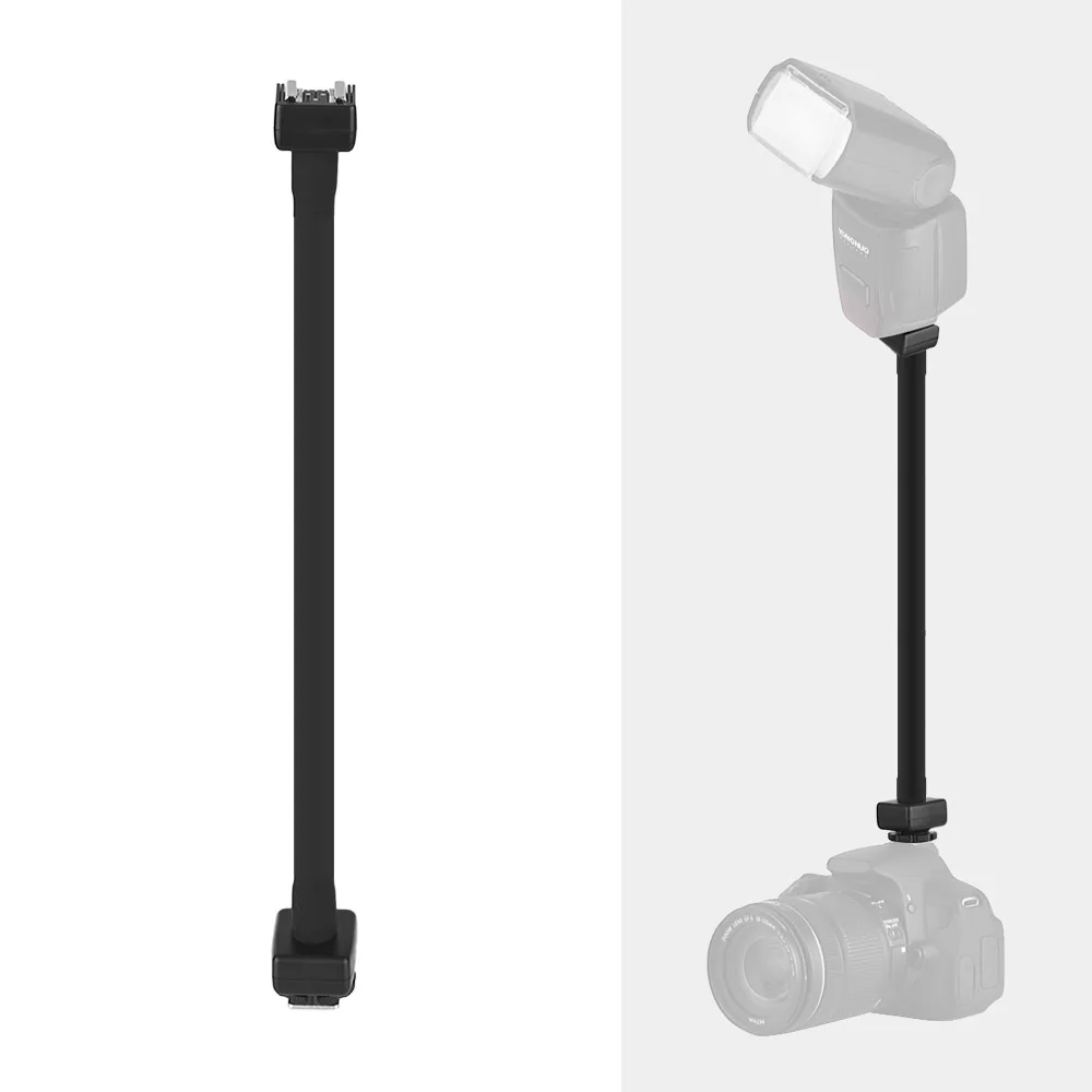Flexible E-TTL Hot Shoe Extension Shelf pole Flash Light Speedlite Bracket for Canon EOS DSLR Cameras Nikon | Электроника