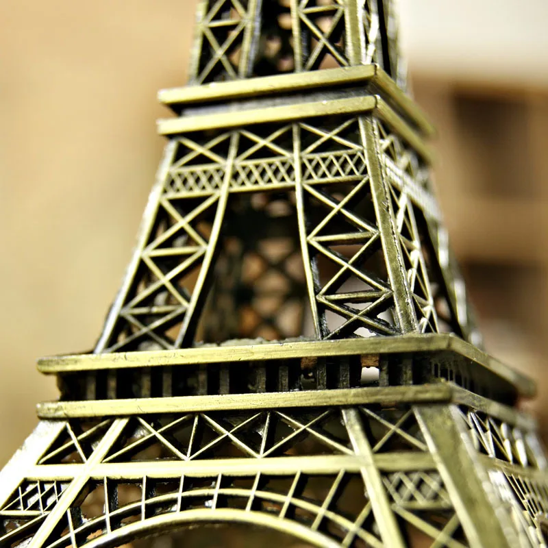 18 см бронзовый тон романтическая Статуэтка Парижа Эйфелева башня античный