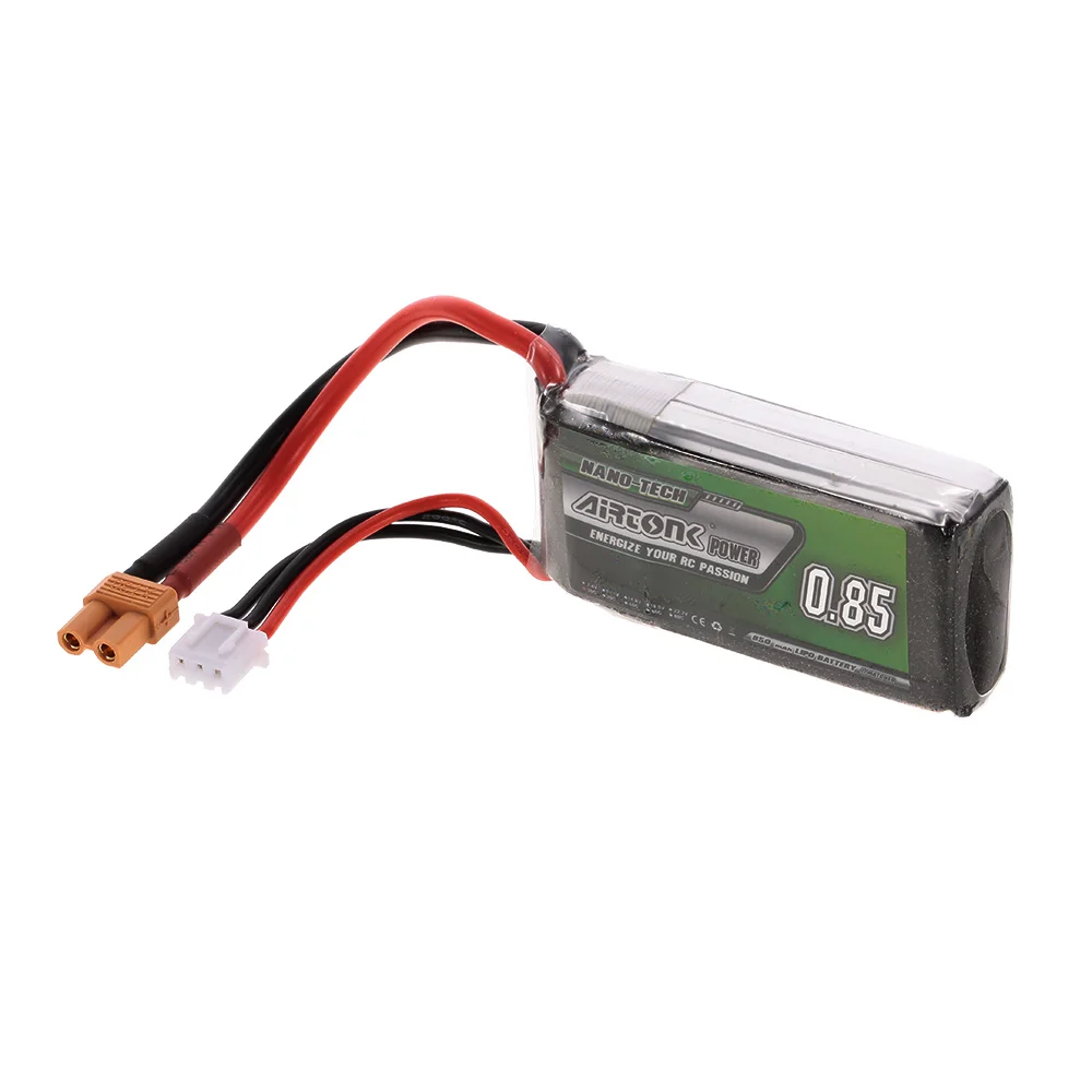 7 4 V 850mAh 30C 2S аккумуляторная батарея Li-Po с штепсельной вилкой XT30 для