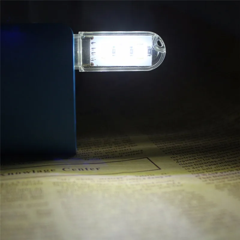 CLAITE 2 шт. мини 3 светодиода ночник 120 люмен USB перезаряжаемый портативный