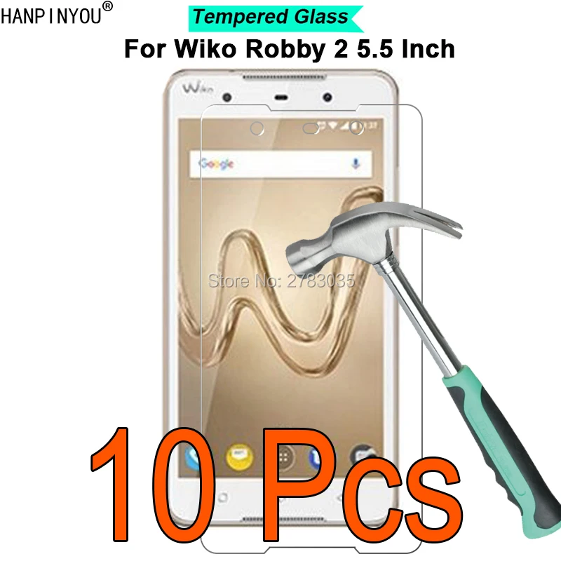 

10 Pcs/Lot For Wiko Robby 2 5.5" New 9H Hardness 2.5D Ultra-thin Toughened Tempered Glass Film Screen Protector Guard