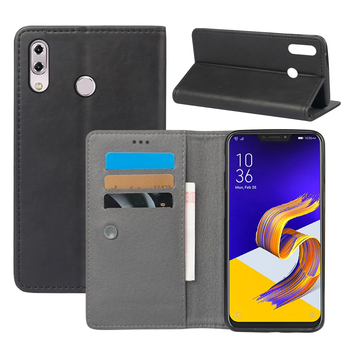 Для Asus Zenfone 5 ZE620KL чехол для телефона из искусственной кожи с магнитной откидной