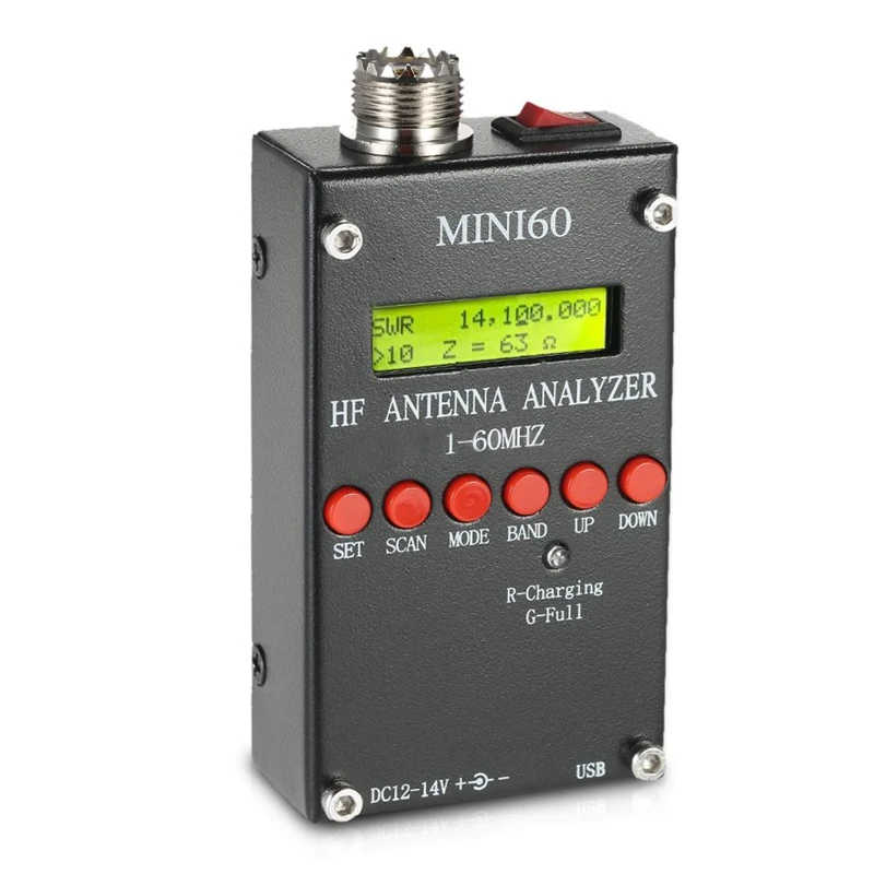 Mini60 1 60 МГц HF SWR антенна анализатор метр для Ham Радио хоббистов V0T5|Детали и