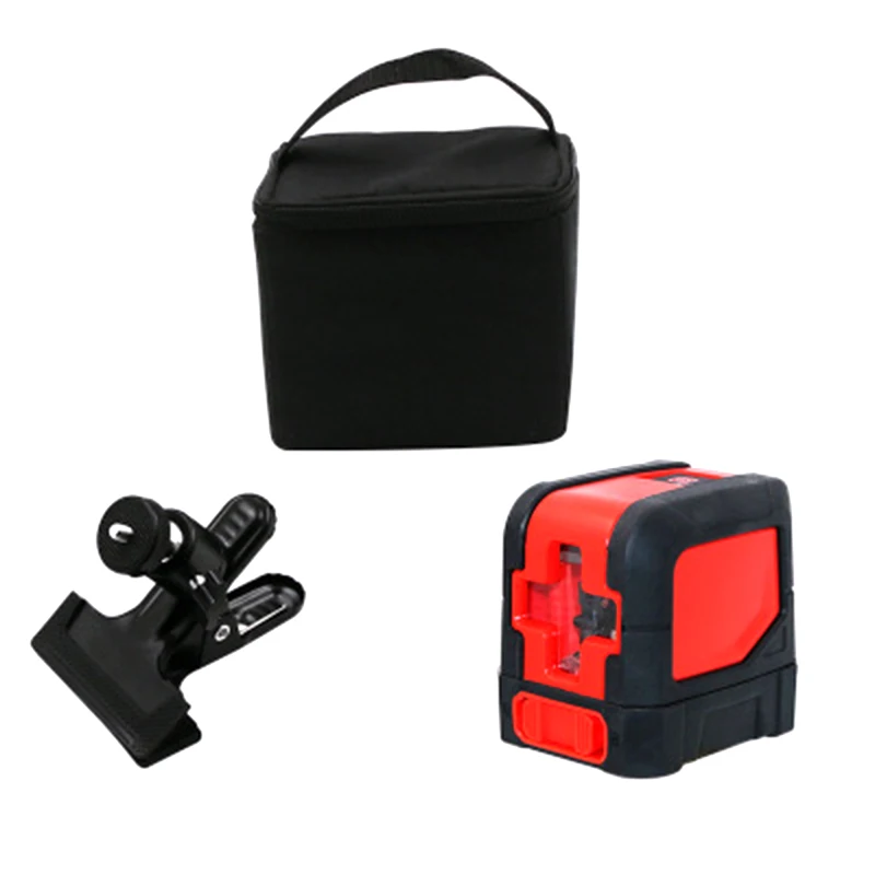 IP54 2 Beam Cross Line Leverler Measure Tool Red Laser Level Self-Leveling Levels Universal Clip Mini Size | Инструменты