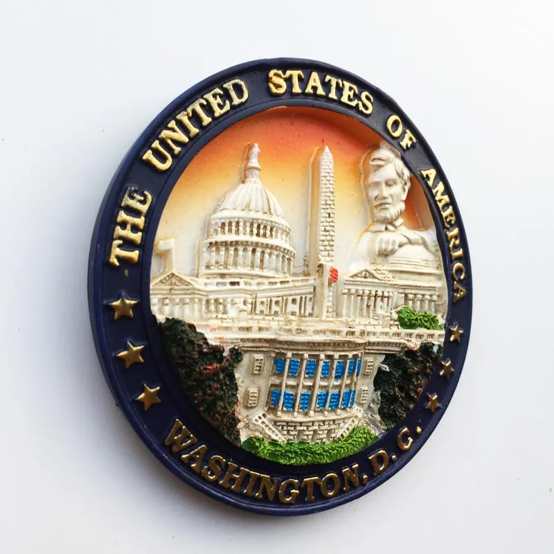 Lychee аттракционы Вашингтон магниты на холодильник знаменитый пейзаж наклейки