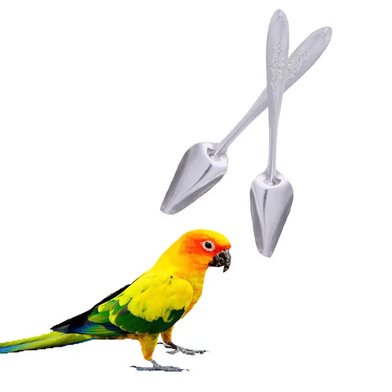 Pet Птица Попугай попугая Нержавеющая сталь ручной молока кормушка ложка | Дом и