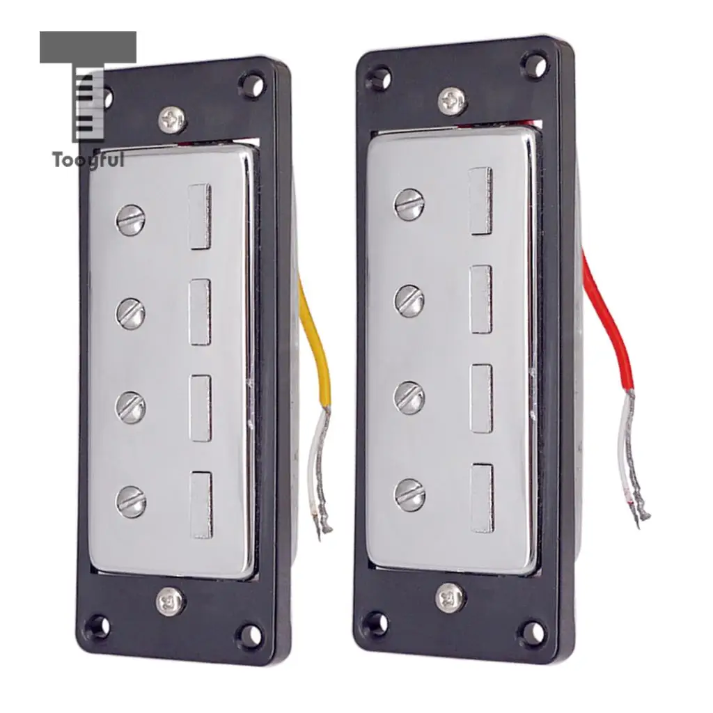 2 шт. набор пластиковых электрогитар Humbucker пикапы с мостовой шеей черной рамкой