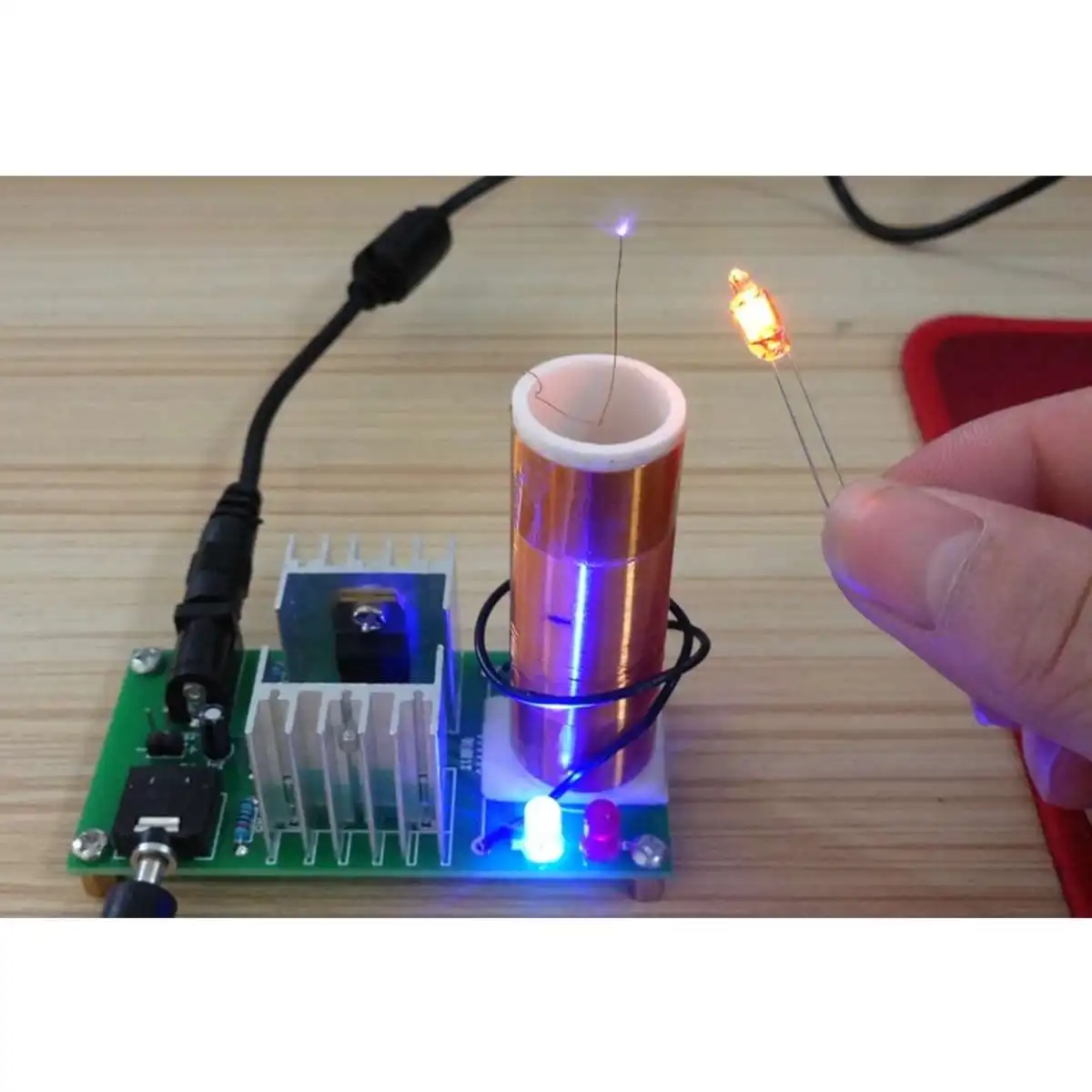 CLAITE 15W DC 15-24V 2A DIY Mini Coil Module Unassembled Speaker Electronic Kit Resonant Transformer Loudspeaker | Электроника