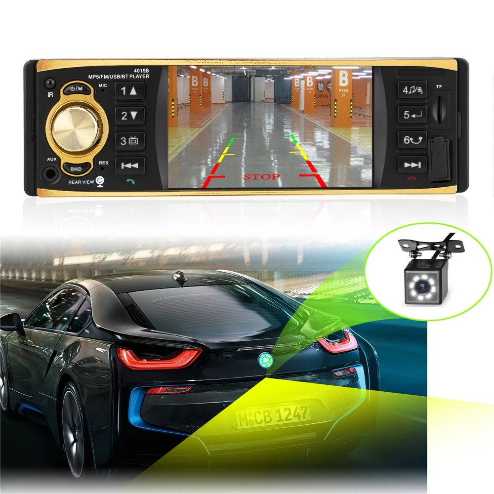 KKMOON 4 1 дюймовый BT 2 0 цветной HD монитор автомобильный мультимедийный Fm