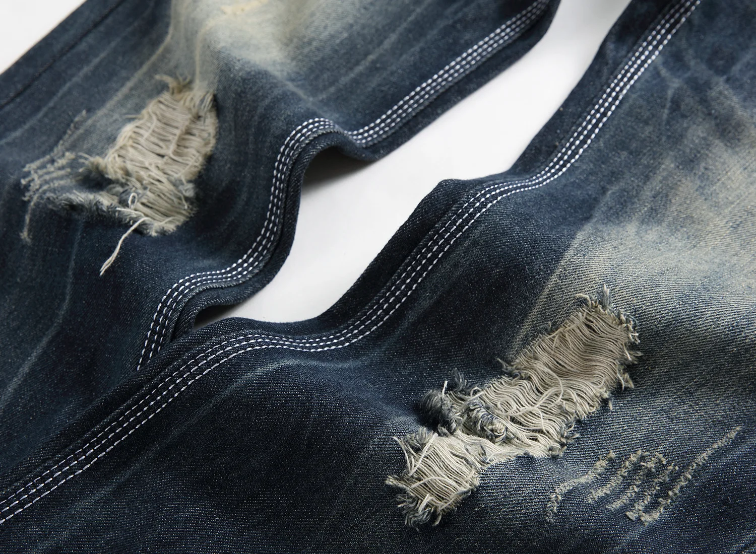 Зауженные джинсы West Jeans мужские рваные модные для мужчин|Мужские джинсы| |