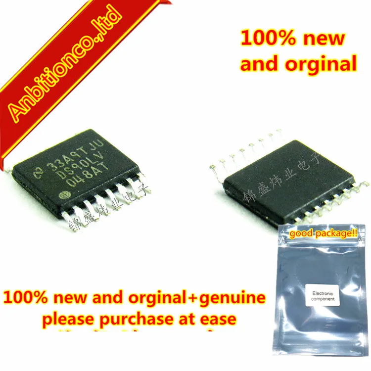 5 шт. 100% новый и оригинальный DS90LV048ATMTC DS90LV048AT TSSOP16 DS90LV048A 3 в LVDS Quad CMOS