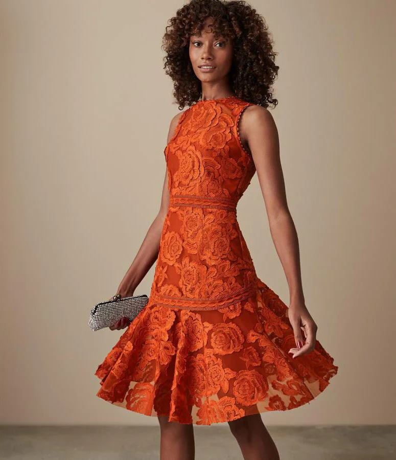 2019 Новое весеннее модное кружевное платье с круглым вырезом и рукавами высокой