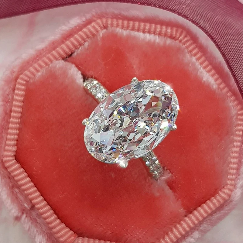 Женское кольцо ювелирное изделие модное большое с кристаллами Винтажное для