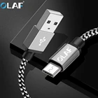 Кабель микро-USB Olaf, зарядный шнур для передачи данных, USB зарядное устройство, провод для Samsung, Huawei, кабели для быстрой зарядки мобильный телефон