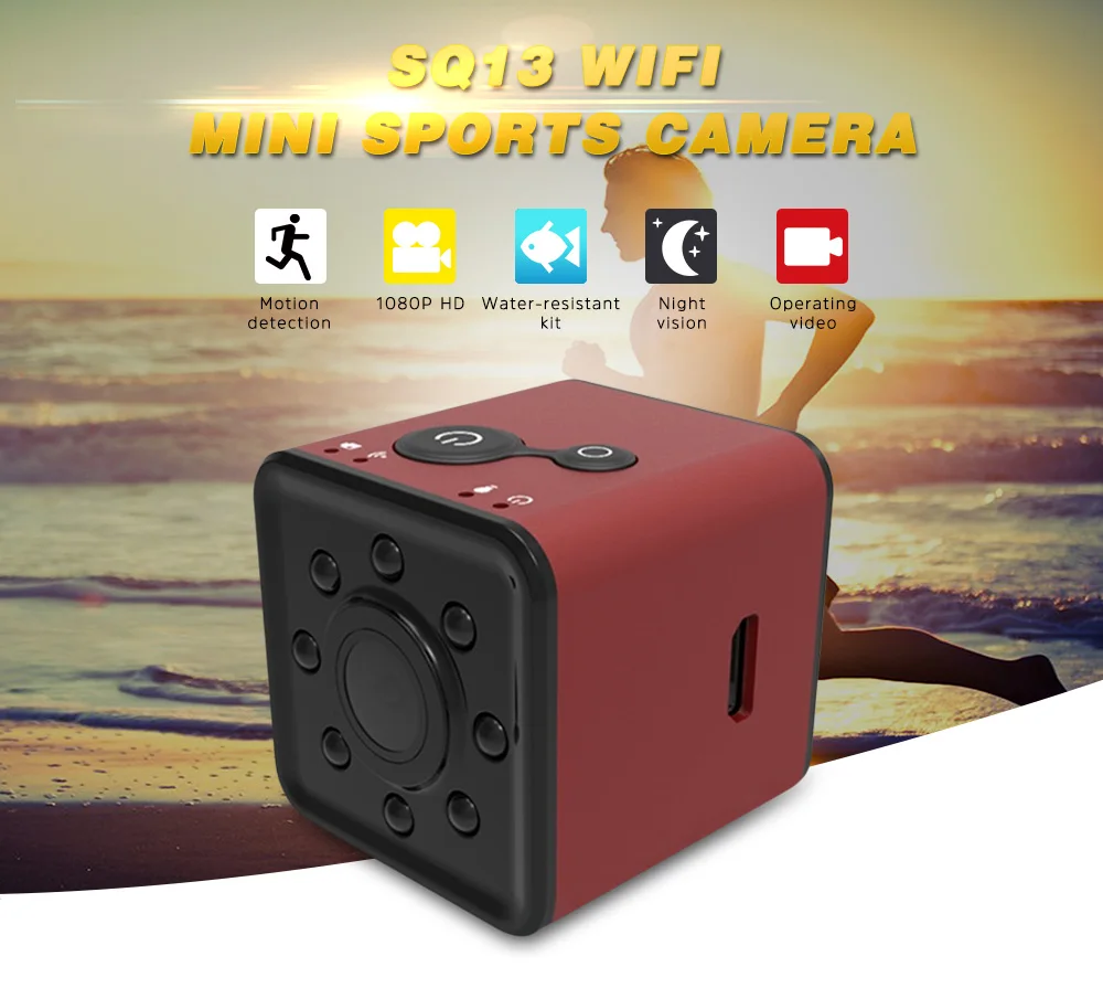 Мини спортивная камера IFlight SQ13 1080P WiFi инфракрасный монитор ночного видения