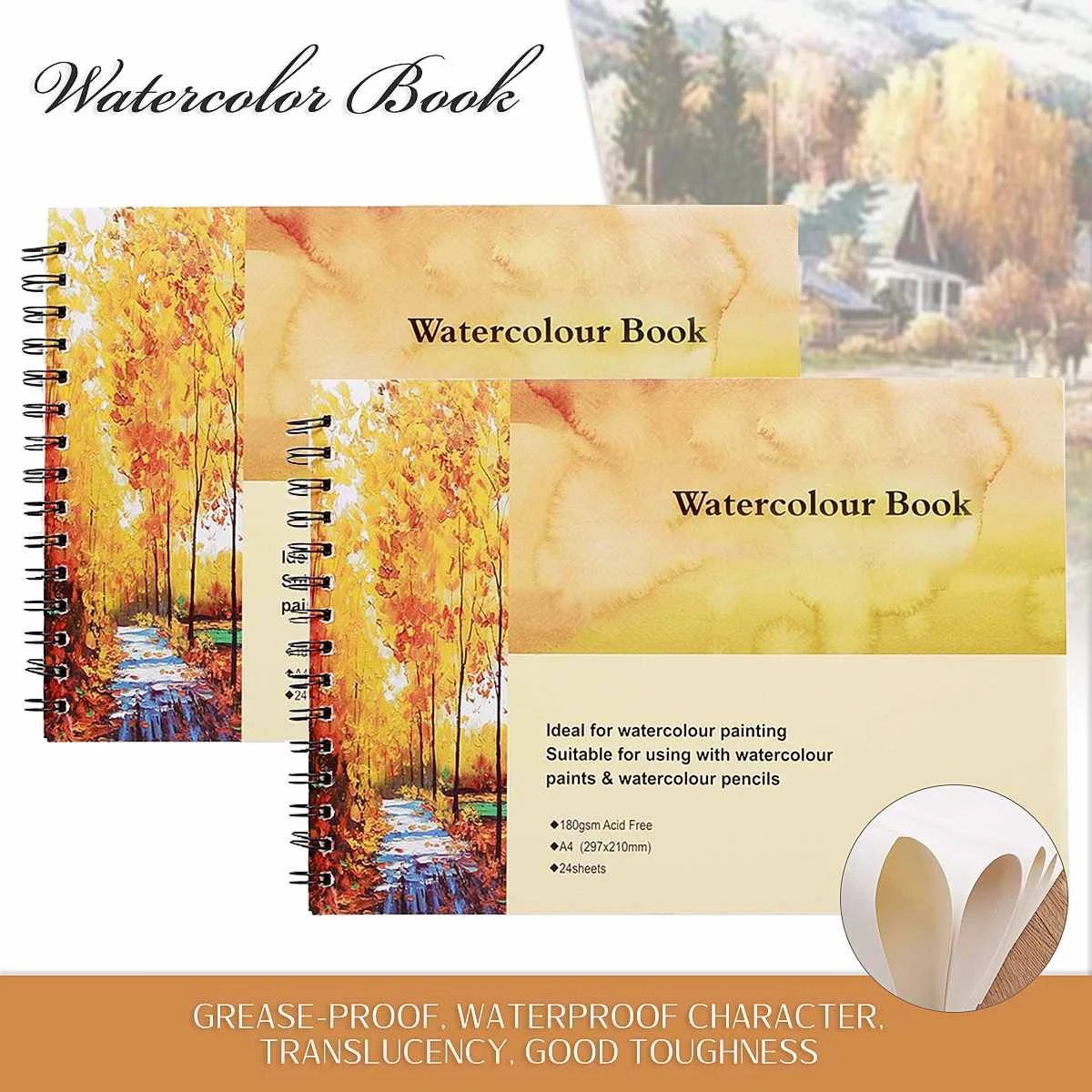 Горячая новинка акварельная книга А4 альбом для рисования/блокнот набросков