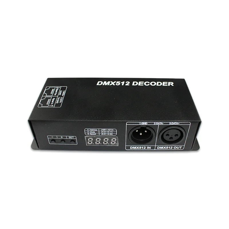 Декодер Rgb Dmx512 Dc12V ~ 24V 3Chx4A декодер с цифровым дисплеем|Цифро-аналоговые