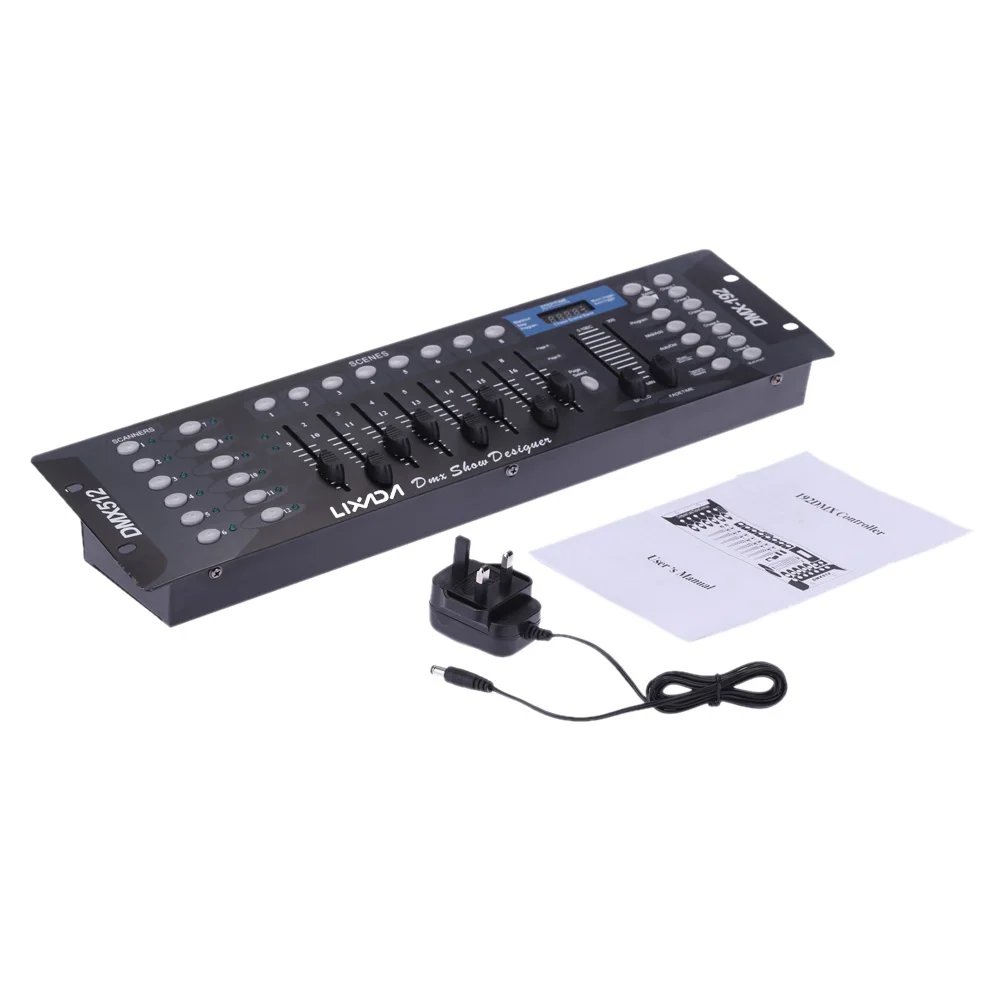 Консоль DMX512 профессиональная для диджея контроллер дискотеки шоу на 192 каналов