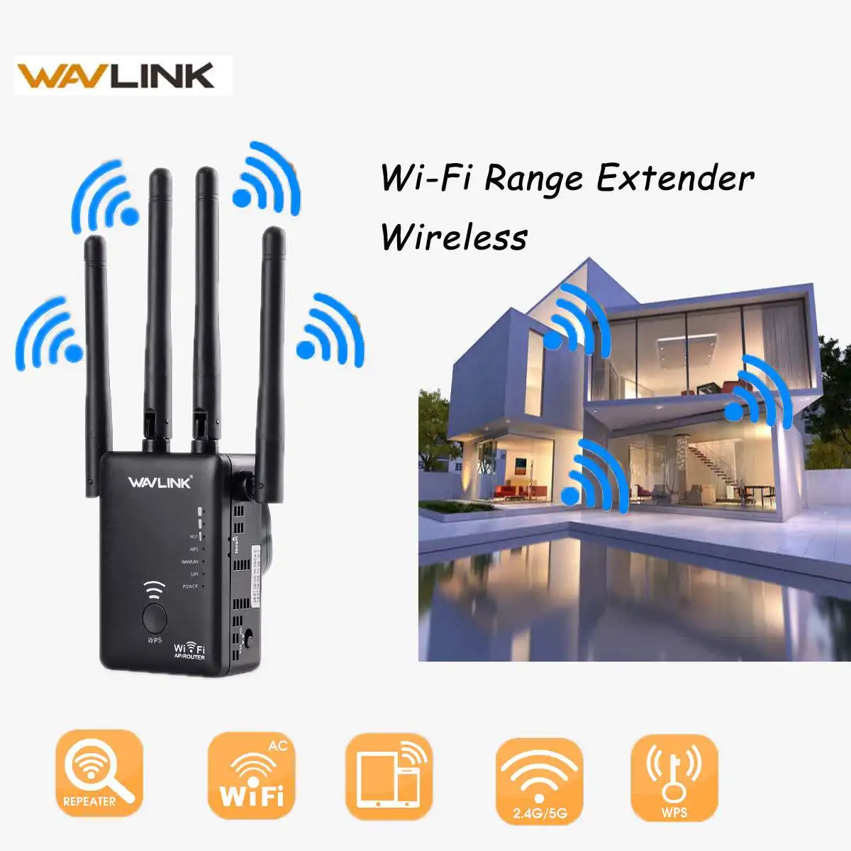 Wavlink AC1200 WIFI ретранслятор/маршрутизатор/точка доступа беспроводной Wi Fi