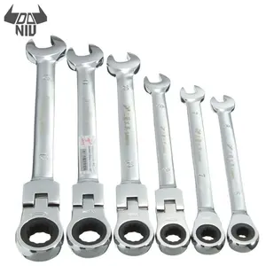 DANIU 6 шт 6 мм-12 мм Метрическая головка трещотки гаечный ключ гибкий поворотный гаечный ключ для метрического инструмента наборы ручных инструментов