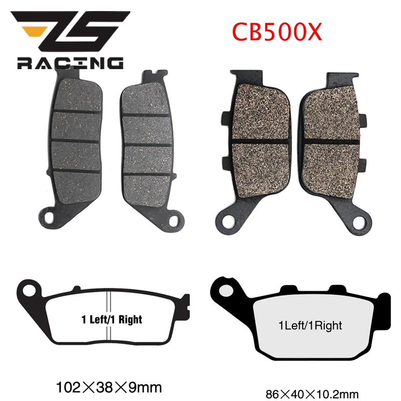 Передние дисковые Тормозные колодки ZS Racing и задние для Honda CB500X 2014 2015