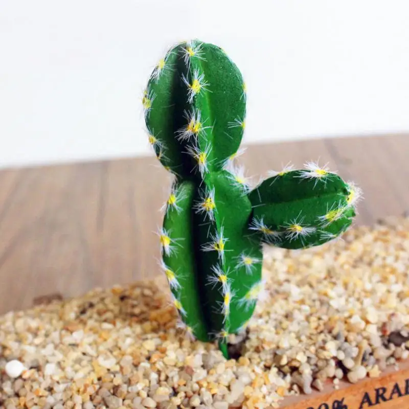 Декоративные растения креативные DIY пейзаж поддельные кактус сад яркие