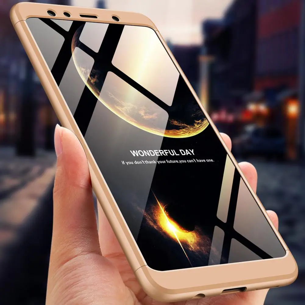 Противоскользящий ударопрочный чехол r29 для Samsung A7 2018 3 в 1 360 градусов|Бамперы| |