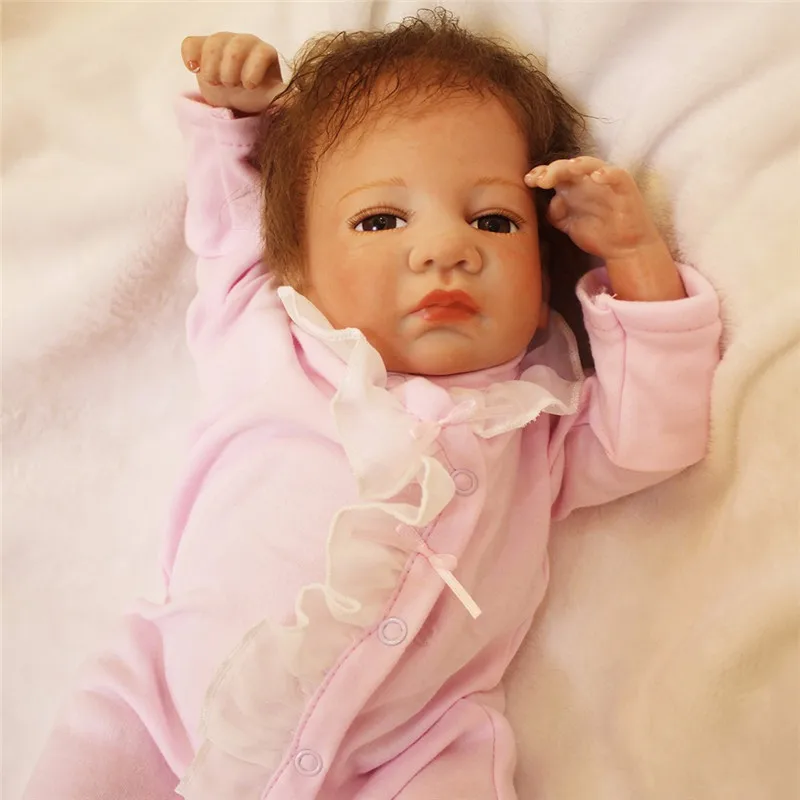 Кукла Reborn otarddoll Boneca 18 дюймов 45 см мягкая силиконовая кукла Реалистичная Bebe для