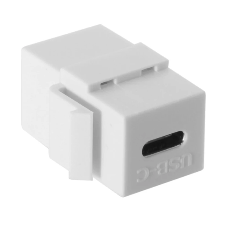 USB C Keystone Jack (2 Pack) 3 1 Type коннектор Insert Female для розетки панели белый|Адаптеры Type-C| |