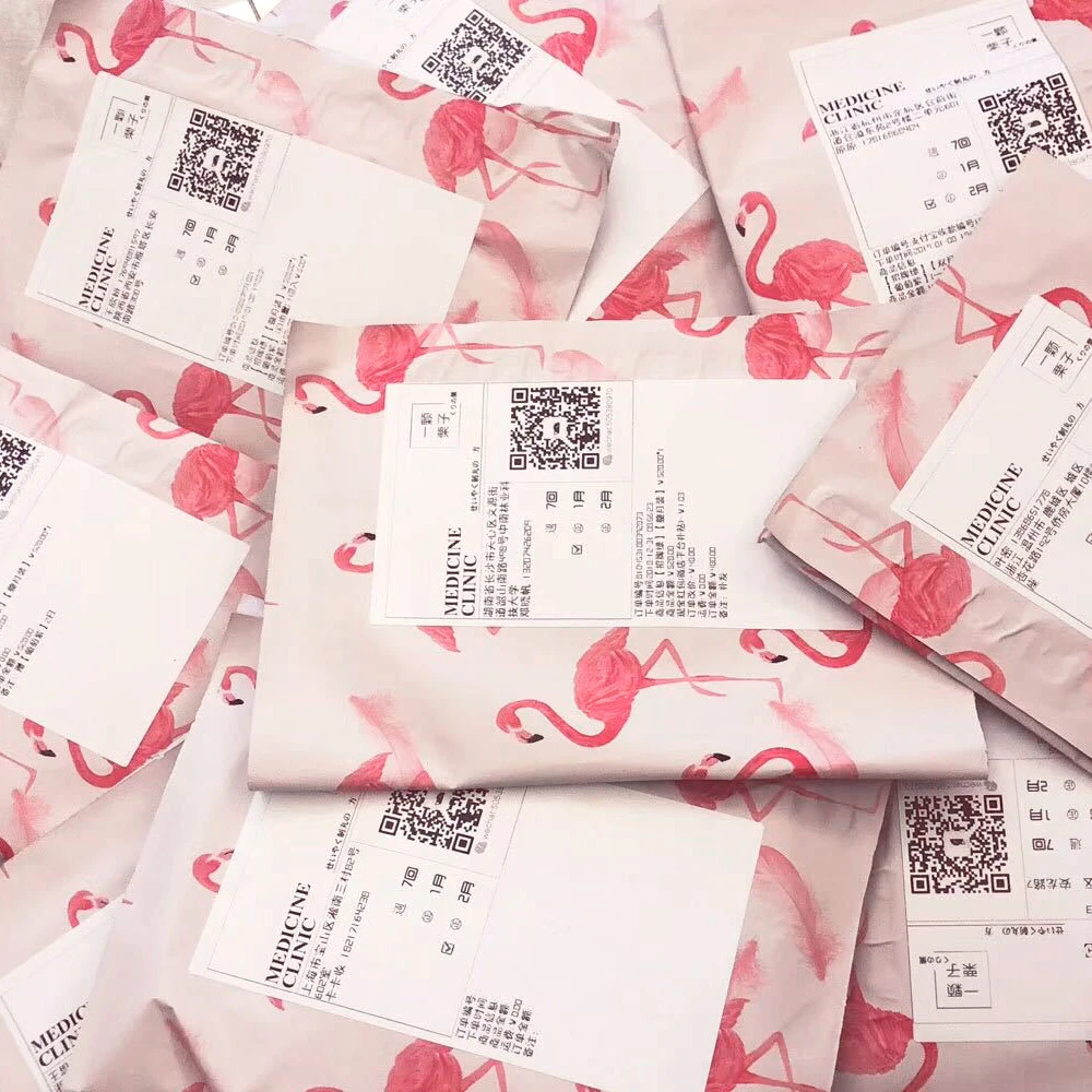 Speedy Mailers 100 шт 25 5*33 см 10*13 дюймов модные розовые Фламинго шаблон поли само-печать
