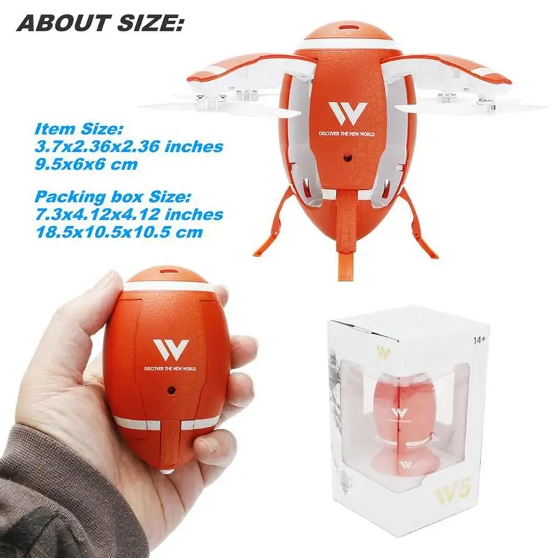 AABB-Attop W5 Wifi Egg Drone складной Квадрокоптер Gesture Mini Rc Heli 4 ротора 2 4G 6-осевой гироскоп