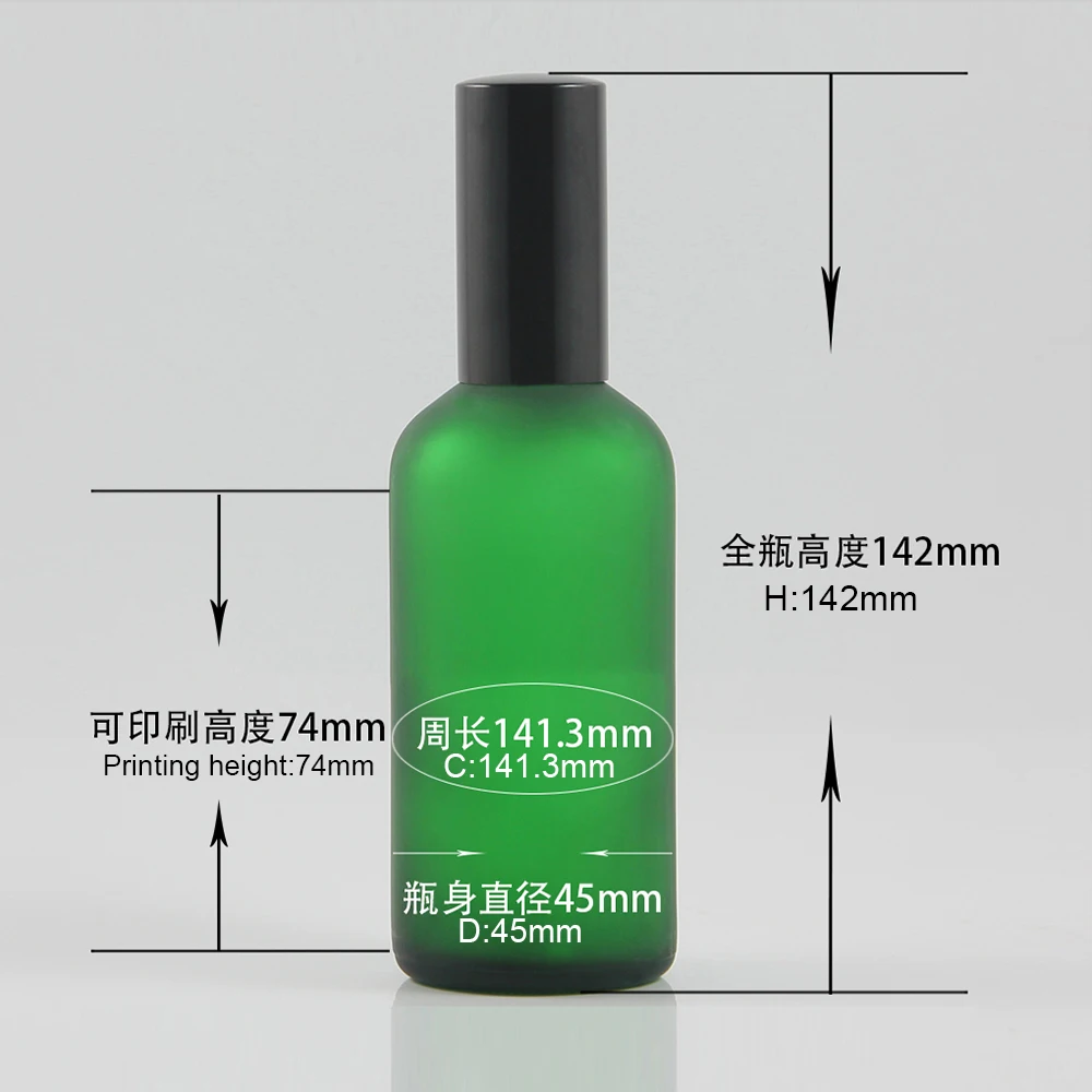 

High quality spray glass bottles with pump 100 ml perfume cosmetic packaging for sale
