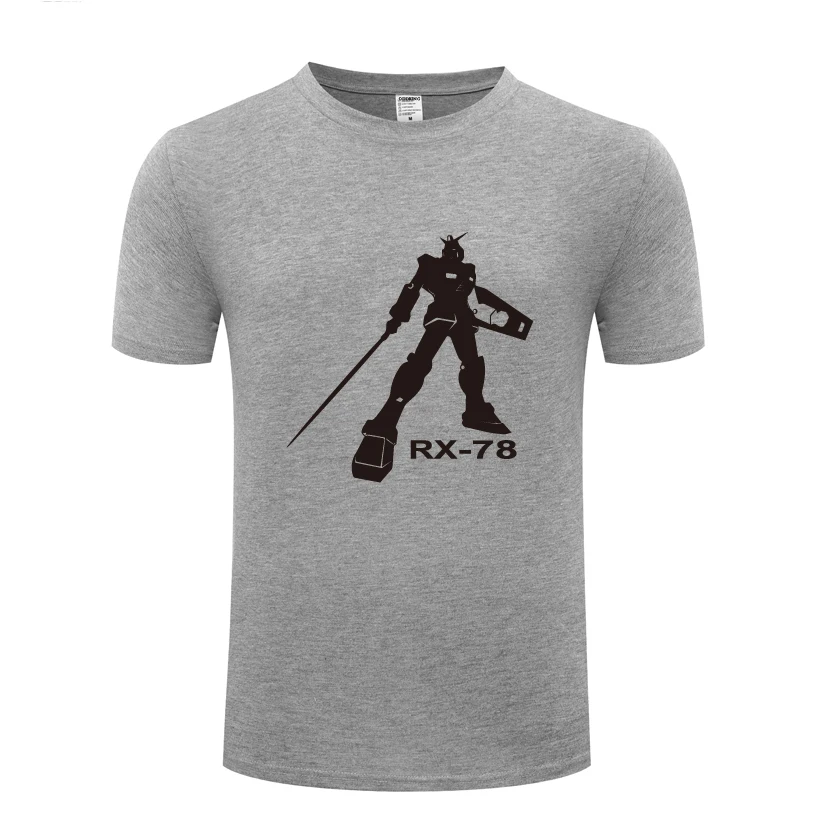 

EXIA Gundam RX-78 Anime Cartoon Men's T-Shirt T Shirt Men 2018 New Short Sleeve O Neck Cotton Casual Top Tee