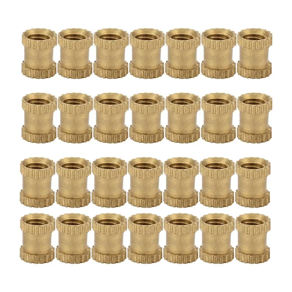 50 pcs M3 B Type Blind Hole Single Pass Inserts Brass Embedded Parts Knurled Nuts | Обустройство дома