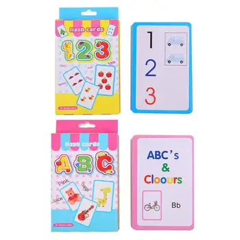 ABC English Alphabet Card 123 Writing Activity Card Game Children Kids Literacy Learning Card Educational Toys for Children Gift