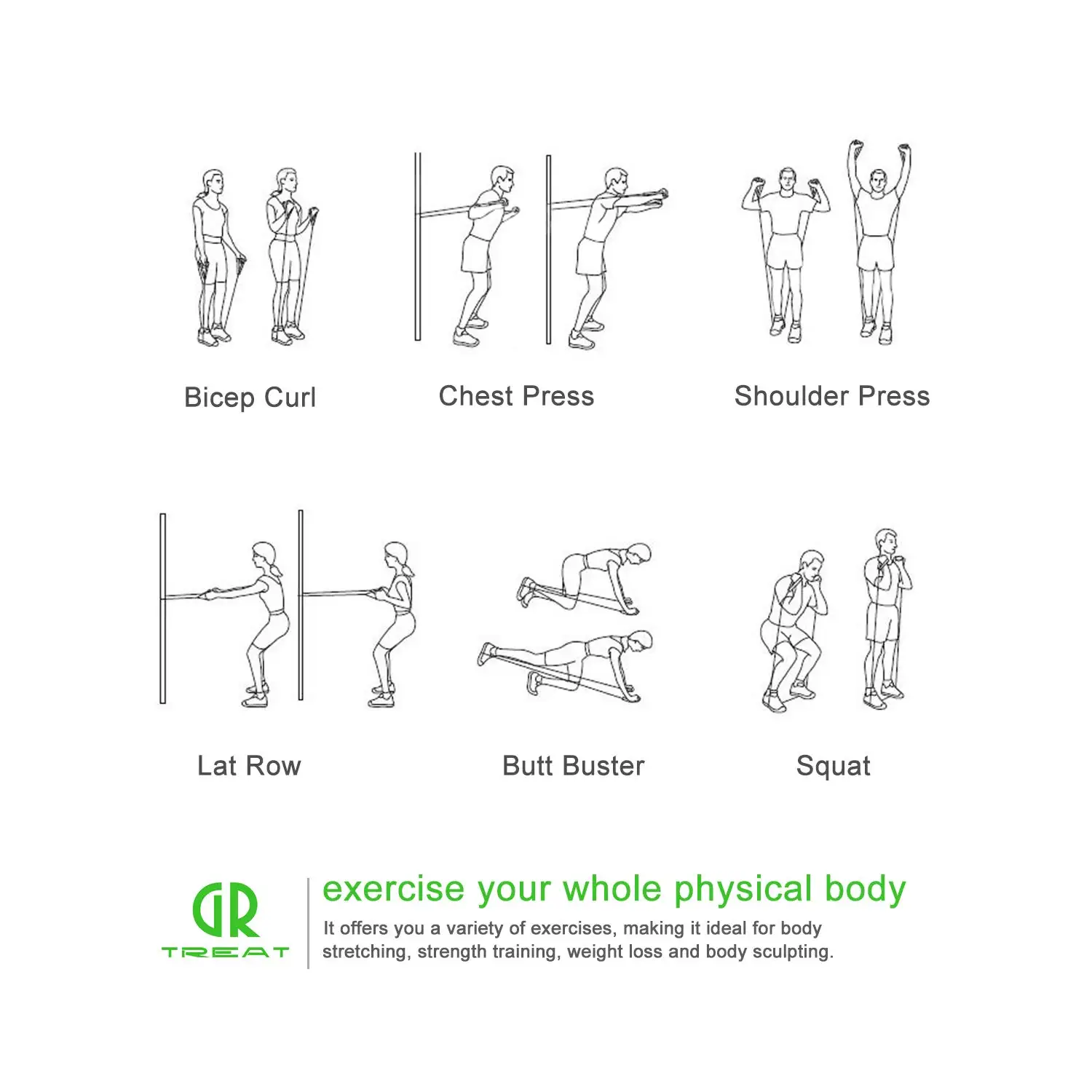 

Resistance Exercise Tube - Resistance Band with Handles - Exercise Cords for Resistance Training, Physi