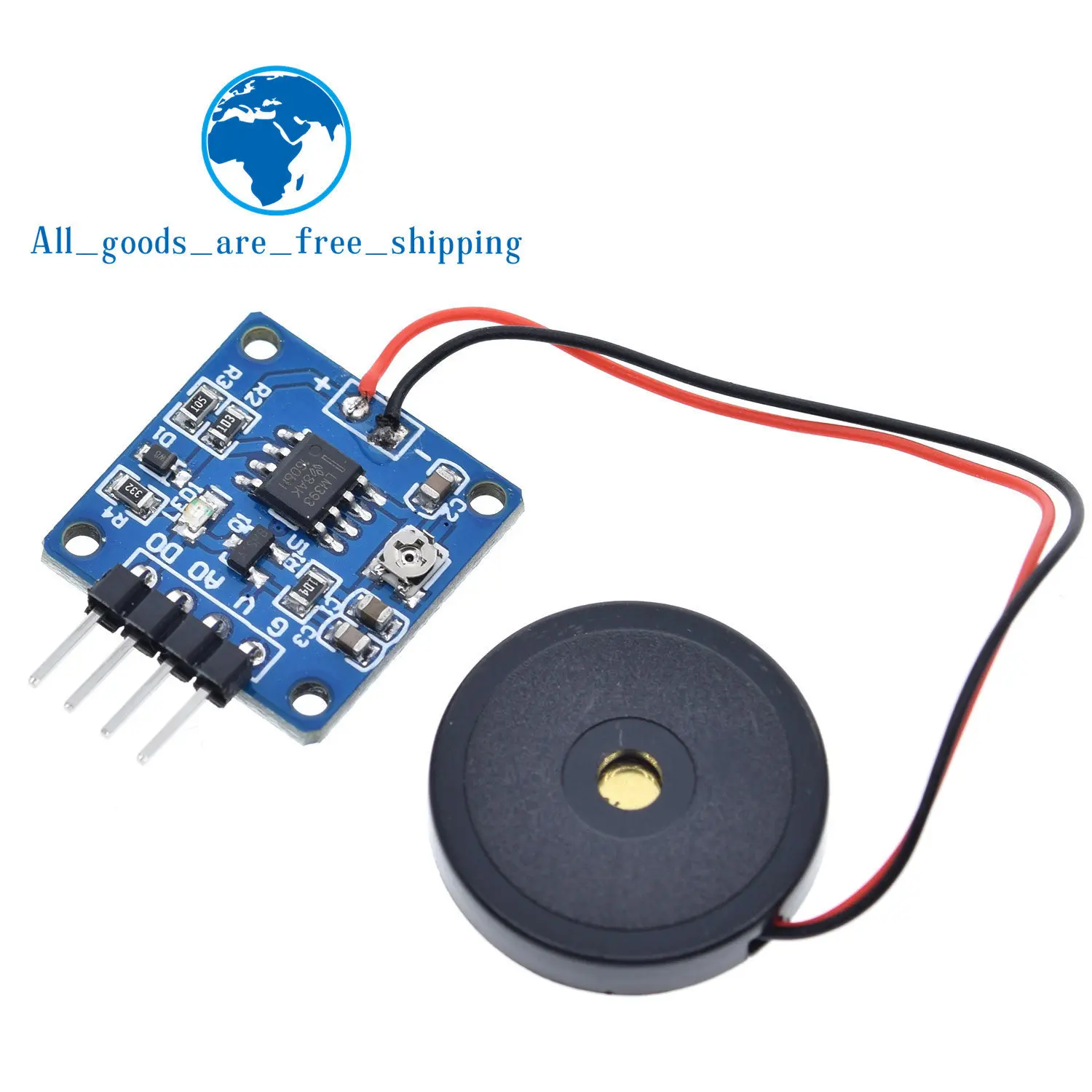 Пьезоэлектрический ударный датчик Вибровыключатель с пластиной для Arduino 51 UNO