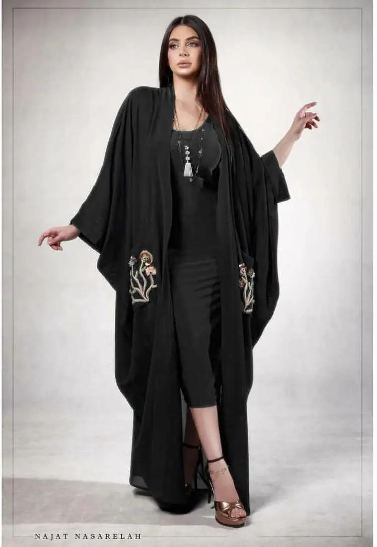 Женское длинное Кимоно размера плюс Mujer 2019 Abaya мусульманская женская шифоновая