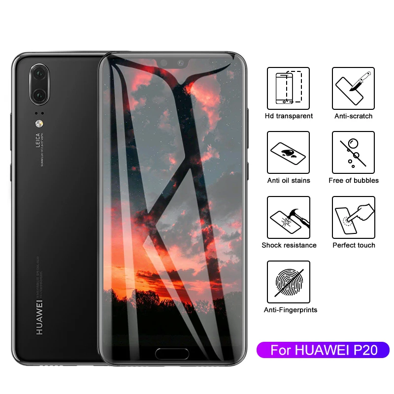 Защитное стекло для Huawei P10 P20 P30 Lite Pro Honor Mate 9 10 20 закаленное защитное 0 26 мм 5D