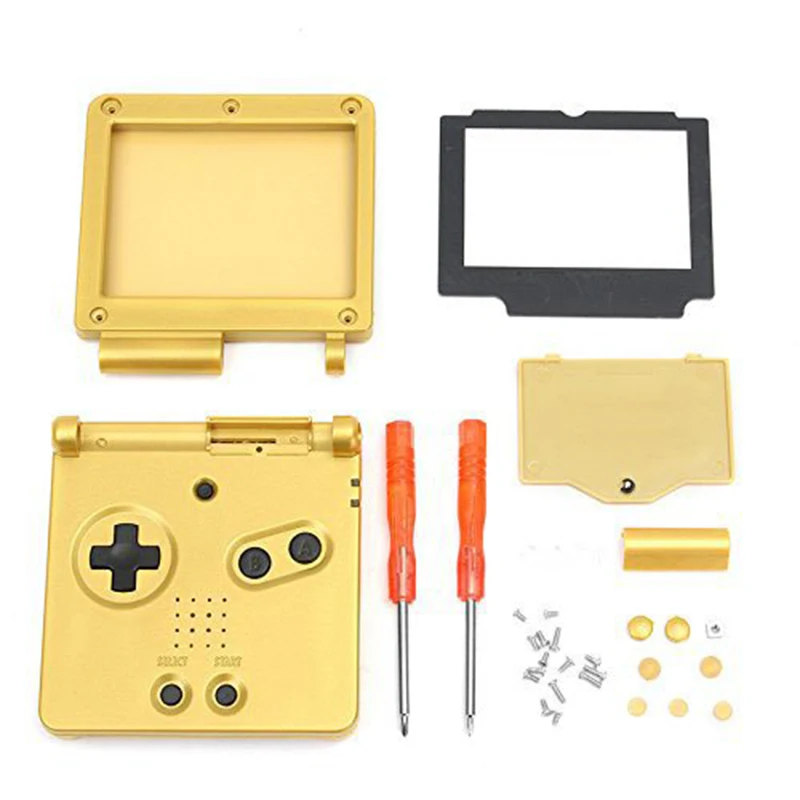 Новейшая Замена Полный корпус Оболочка Чехол часть для Gameboy Advance Sp Gba золотые