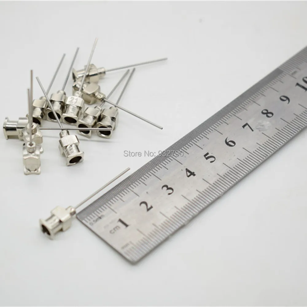 

12x 21G Dispensing Needle Stainless Steel Dispensing Syringe Needle Tips 0.51mm Adhesive Syringe Needle Soldering Tips Dispenser