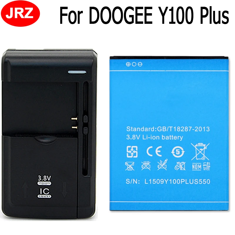Аккумулятор 3000 мАч + универсальное зарядное устройство для DOOGEE Y100 Plus|battery for